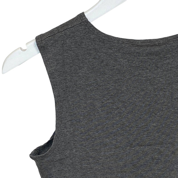 Groceries Apparel The Olivia Crop Tank Gray Eucalyptus Women Large Made USA NWT - Picture 6 of 8